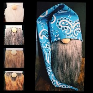 Biker Gnome Hat with Choice of Bearded Gnome Body | Changeable Gnome